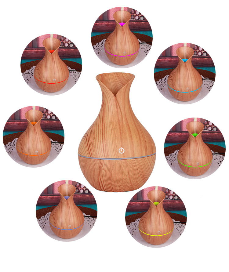 Vase Wood Grain Humidifier Electroplating Crack Wood Grain Aroma Diffuser