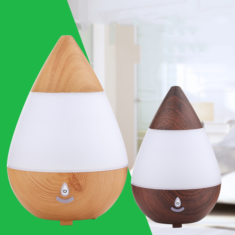 Water Drop Fragrance Humidifier Wood Grain Essential Oil Bluetooth Audio Cross-Border Incense Colorful Light Air Aroma Diffuser