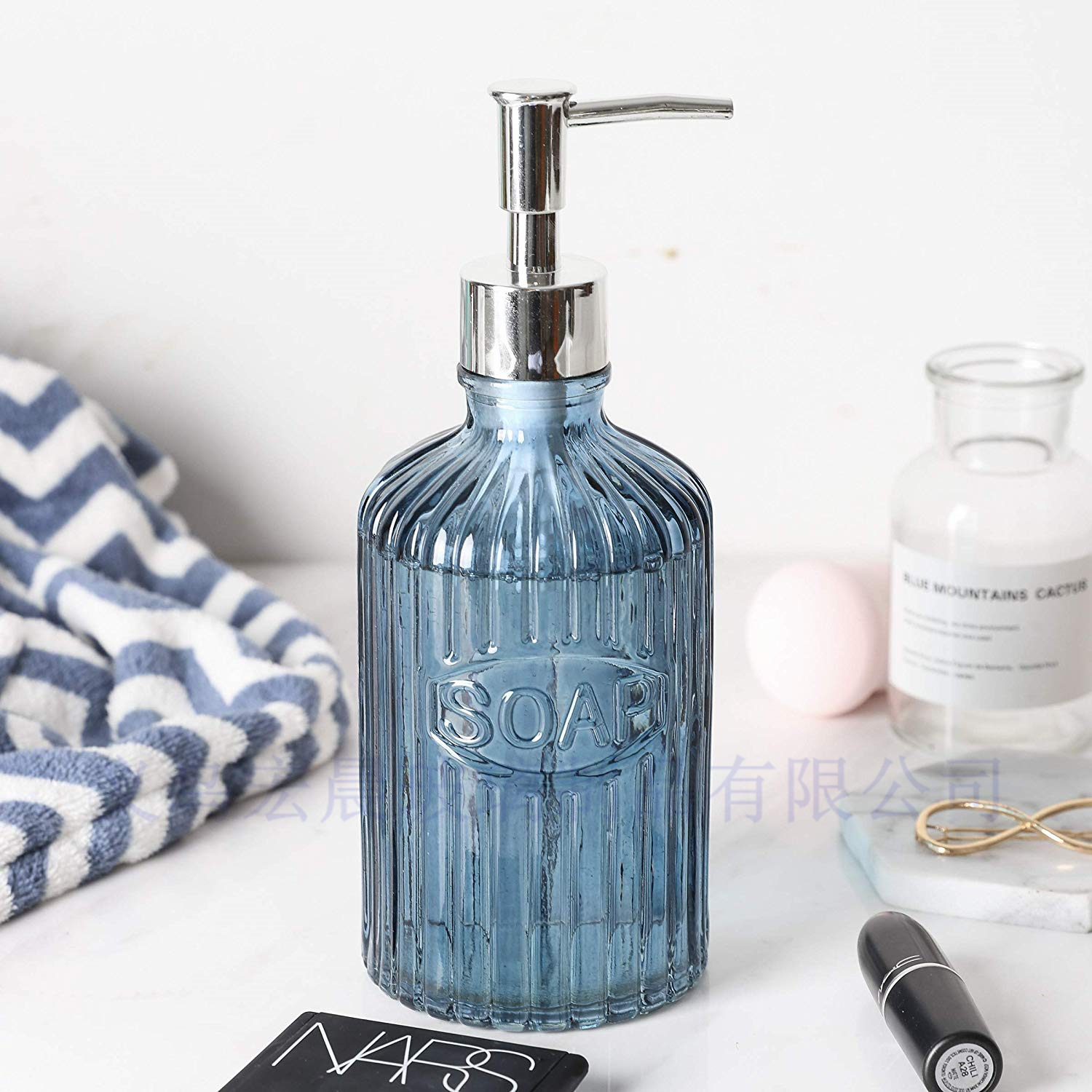 Hand sanitizer bottle household articles 450ml glass soap dispenser bottle