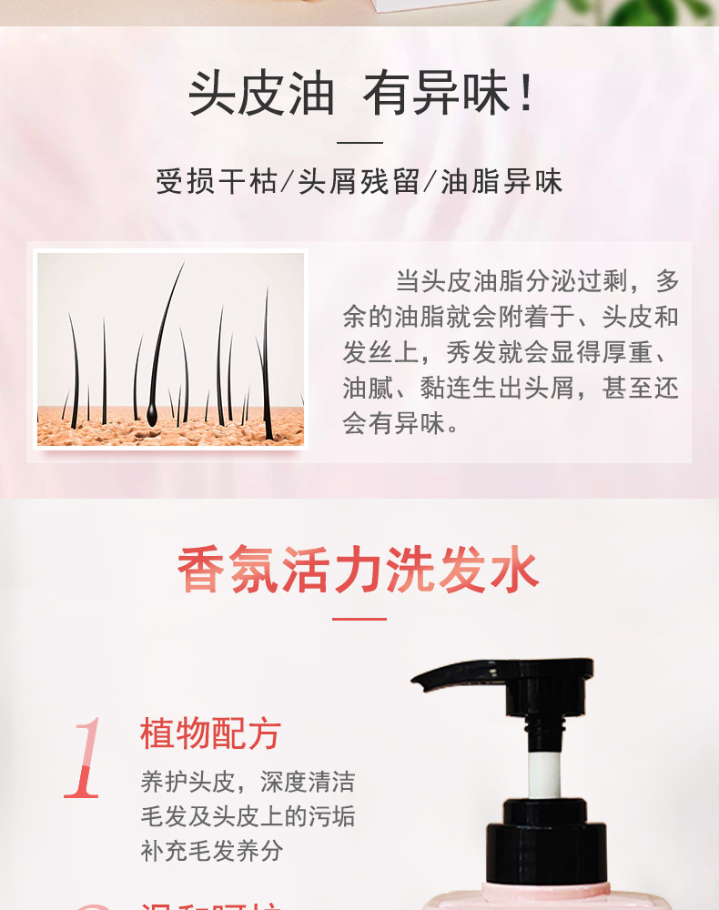 New Coco Fragrance Encounter Shampoo Conditioner Shower Gel Perfume Kit Anti-Dandruff Oil Control Shampoo Hair Generation