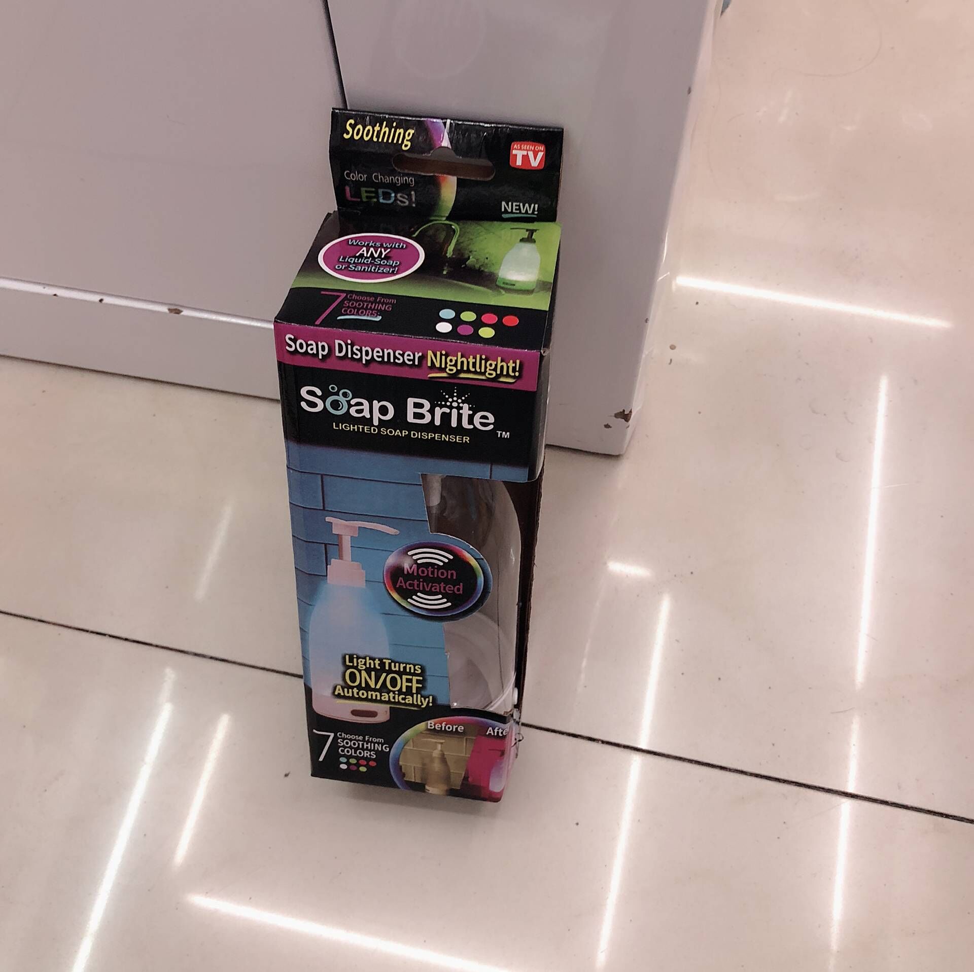 Soap Brite luminous hand sanitizer dispenser night light sensor Soap dispenser new TV product Soap Brite luminous hand sanitizer dispenser night light sensor Soap dispenser new TV product