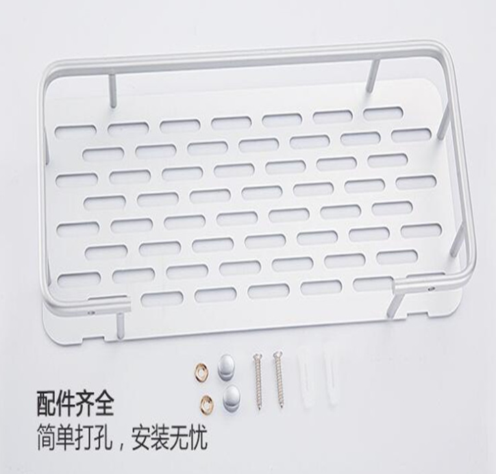 Storage Rack Alumimum Single-Layer Bathroom Tray Rectangular Storage Rack Shower Gel Frame Cosmetics Shelf Storage Rack Alumimum Single-Layer Bathroom Tray Rectangular Storage Rack Shower Gel Frame Cosmetics Shelf