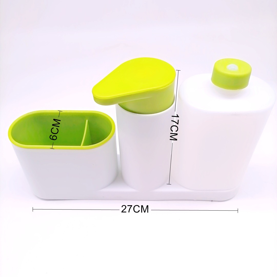 Kitchen and Bathroom Washing Utensils Storage Box Hand Sanitizer Detergent Shower Gel Sub Bottle Combination Set Sponge Storage Kitchen and Bathroom Washing Utensils Storage Box Hand Sanitizer Detergent Shower Gel Sub Bottle Combination Set Sponge Storage