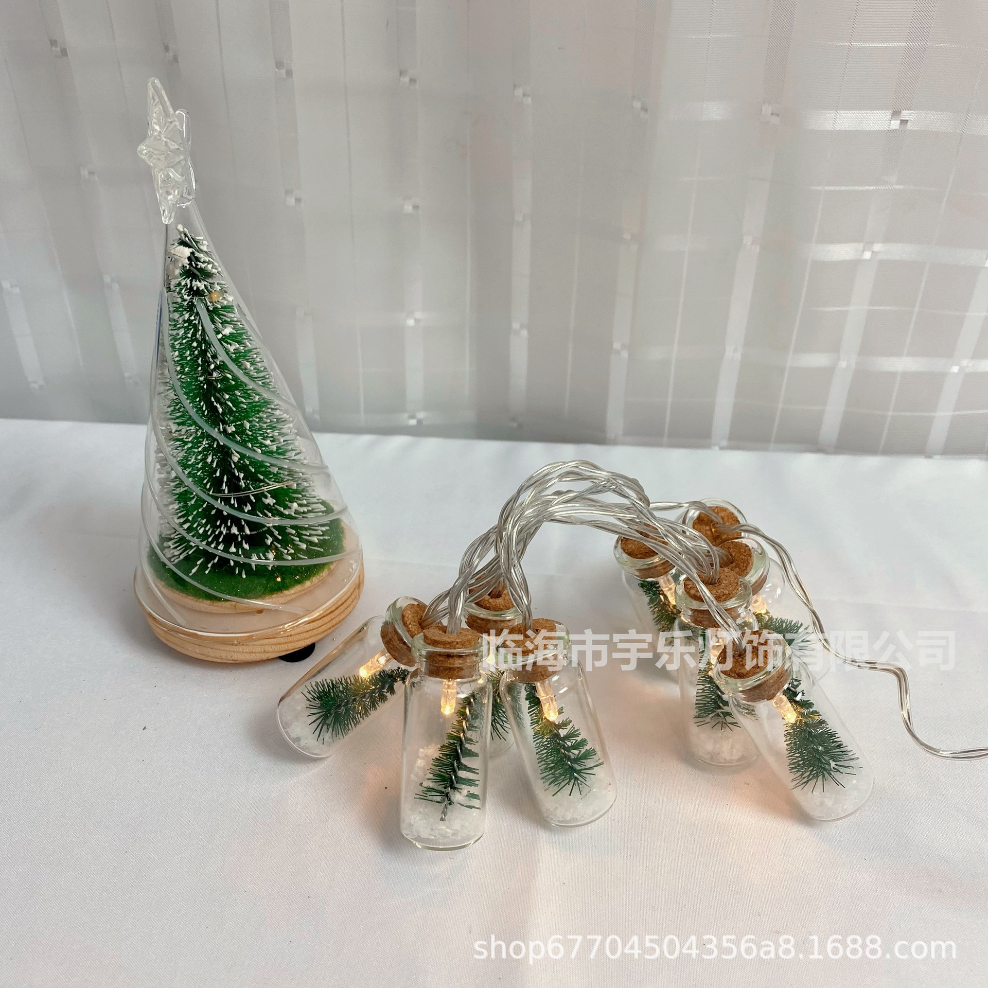 Cross-Border LED Lighting Chain Amazon Hot Wishing Bottle Holiday Lighting Christmas Party Room Colored Lights Decoration