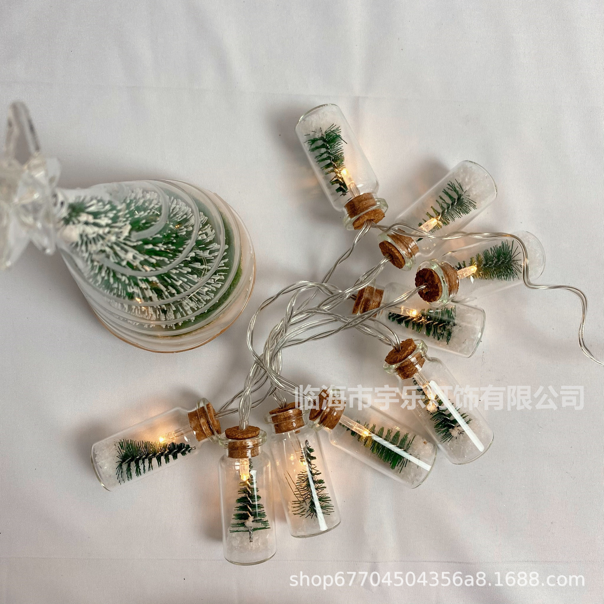 Cross-Border LED Lighting Chain Amazon Hot Wishing Bottle Holiday Lighting Christmas Party Room Colored Lights Decoration