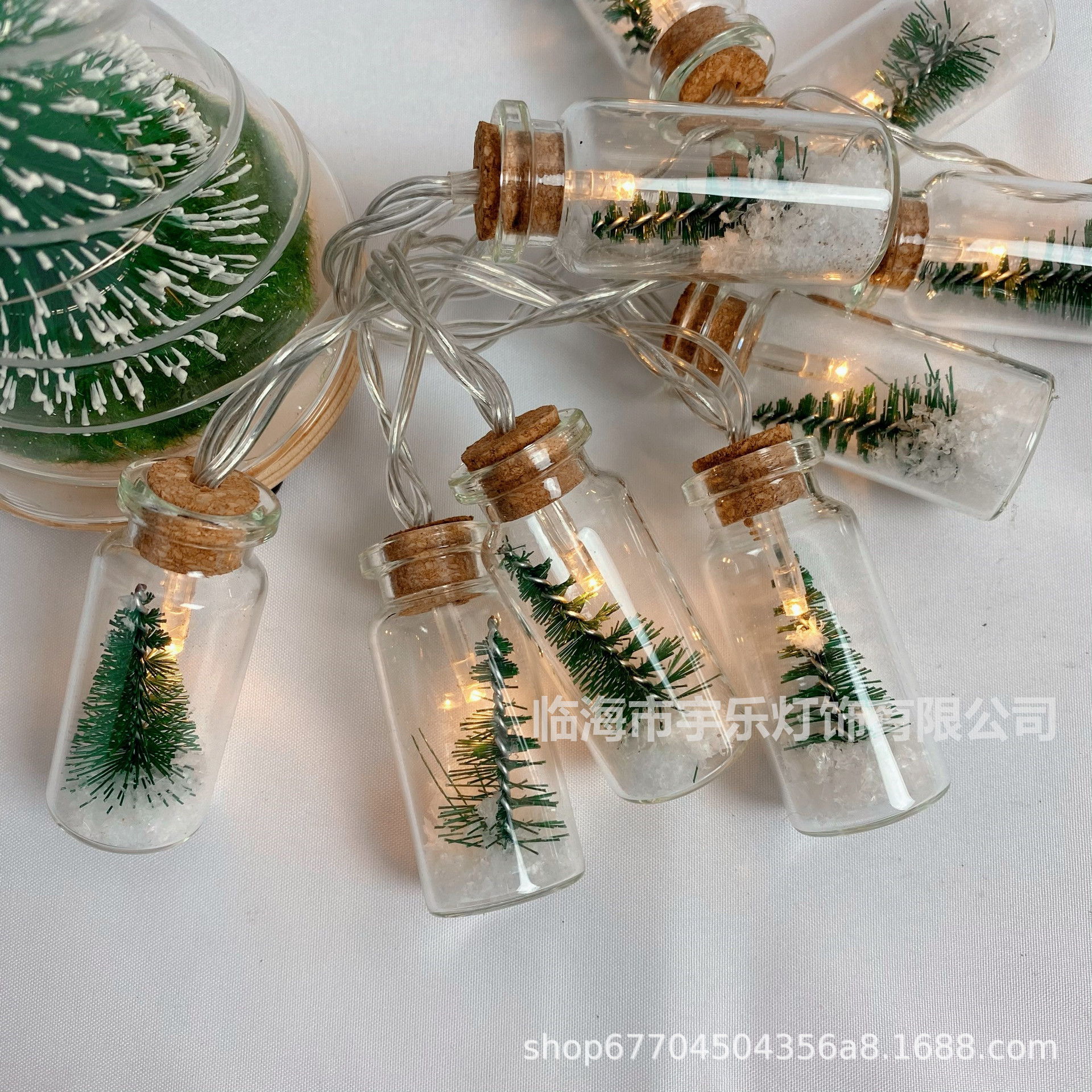 Cross-Border LED Lighting Chain Amazon Hot Wishing Bottle Holiday Lighting Christmas Party Room Colored Lights Decoration