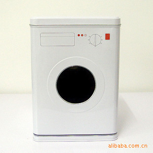 Washing Machine Shape Anti-Rust Washing Powder Can Tinplate Sundries Storage Tank Square Tinplate Ash Container