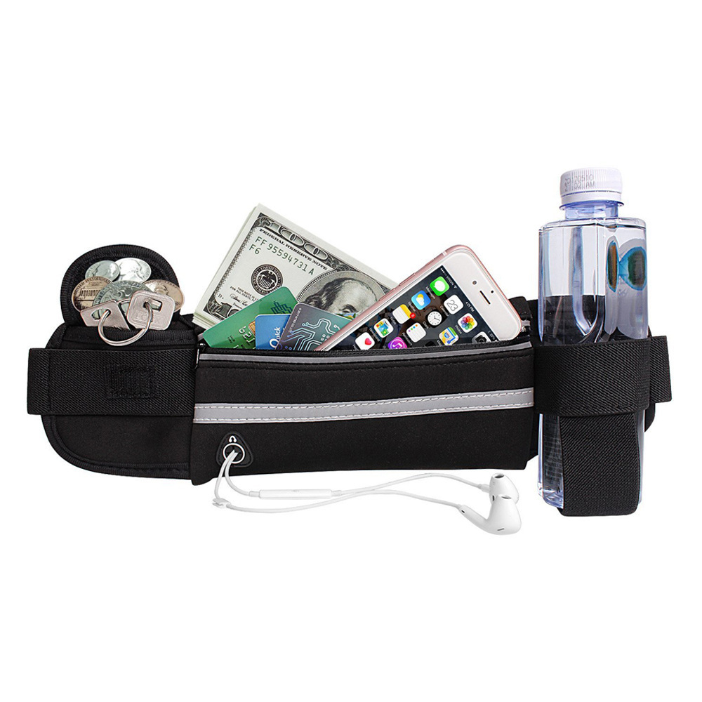 Outdoor Sports Waist Bag Bottle Waist Pack Fitness Waist Pack Waterproof Anti-Theft Mobile Phone Waist Bag Close-Fitting Riding