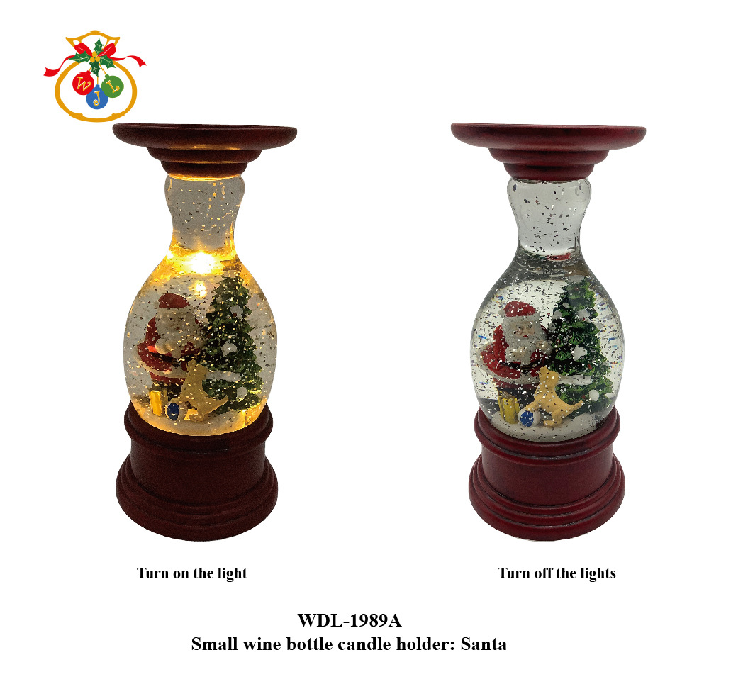 WDL-1989 Small Wine Bottle Candlestick Home Decoration Led Night Light Holiday Gift WDL-1989 Small Wine Bottle Candlestick Home Decoration Led Night Light Holiday Gift