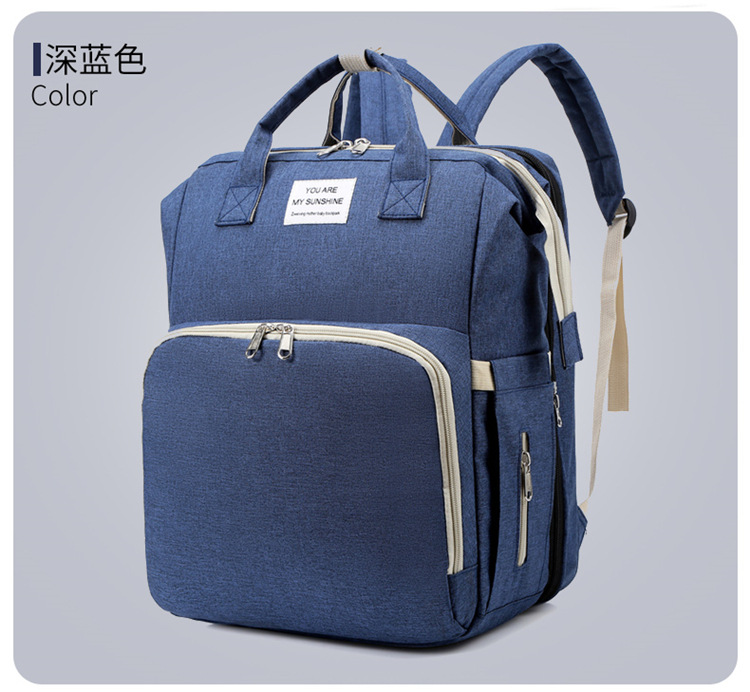 Cross-Border New Arrival Foldable Sleeping Mummy Bag Multifunctional Baby Bag Mother Bag Feeding Bottle Backpack Diaper Backpack Cross-Border New Arrival Foldable Sleeping Mummy Bag Multifunctional Baby Bag Mother Bag Feeding Bottle Backpack Diaper Backpack