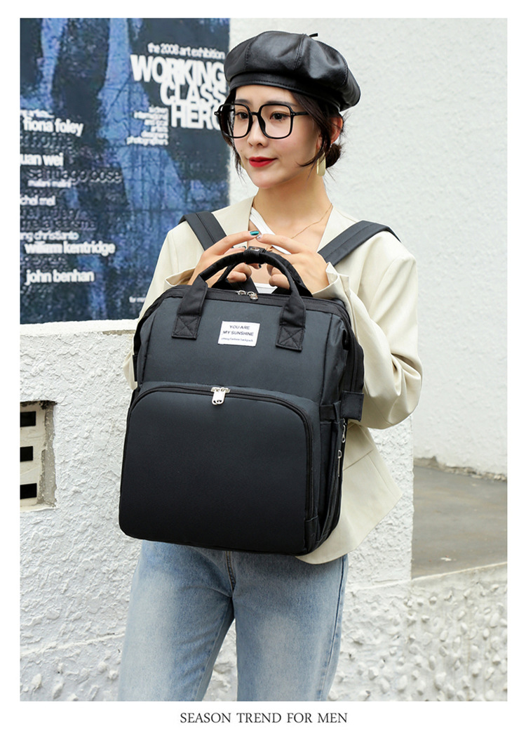 Cross-Border New Arrival Foldable Sleeping Mummy Bag Multifunctional Baby Bag Mother Bag Feeding Bottle Backpack Diaper Backpack Cross-Border New Arrival Foldable Sleeping Mummy Bag Multifunctional Baby Bag Mother Bag Feeding Bottle Backpack Diaper Backpack