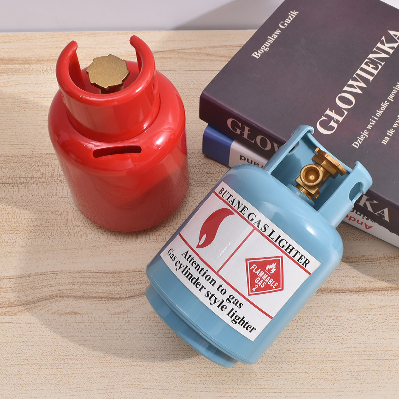 Children&#039;s Christmas Gift Small Gift Creative Home Decoration Gas Bottle Piggy Bank Custom Gas Bucket Piggy Bank