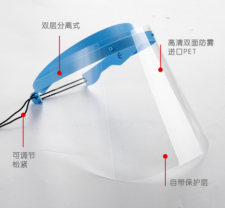 Anti-Fog Protective Mask Face Shield Anti-Aerosol Droplets Quarantine Mask Epidemic Prevention Mask
