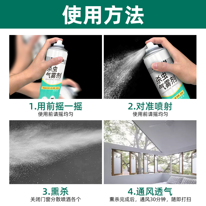 Factory Wholesale Insecticide Spray Household Indoor Mosquito Repellent Pest Killing Flies Flower Ant Insecticide Aerosol