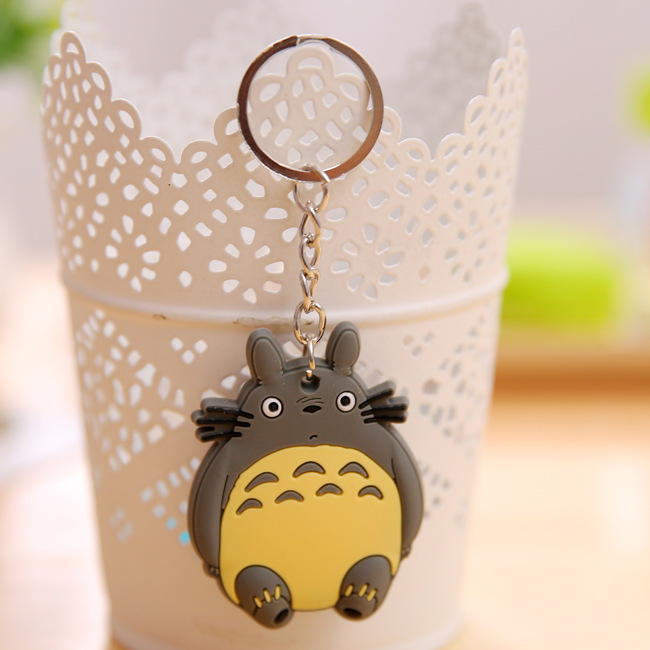 With the card paper South Korea cute cartoon silicone car key ring creative couples model key ring small pendant key. With the card paper South Korea cute cartoon silicone car key ring creative couples model key ring small pendant key.