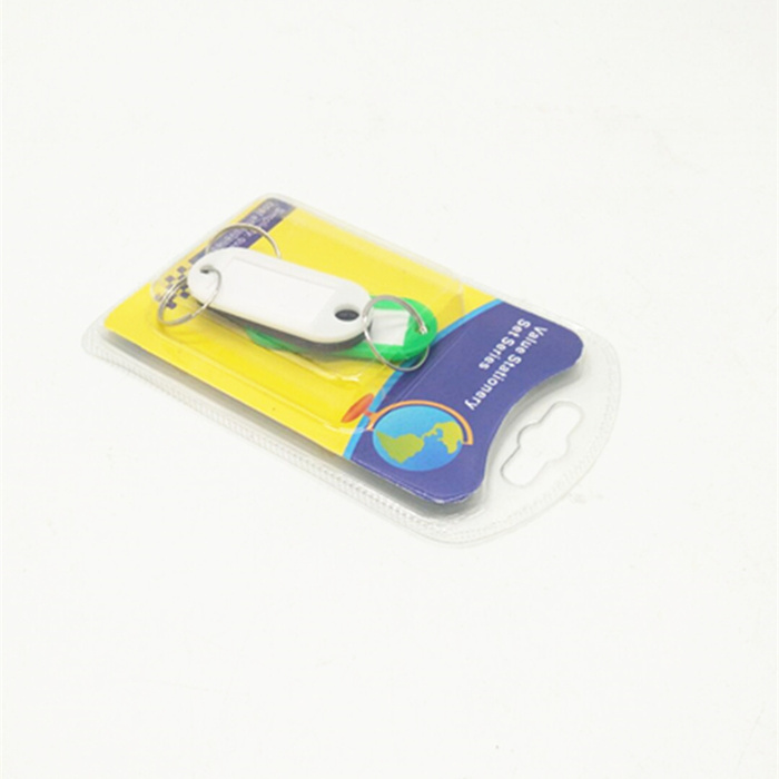 New round plastic key card key ring big circle storage key