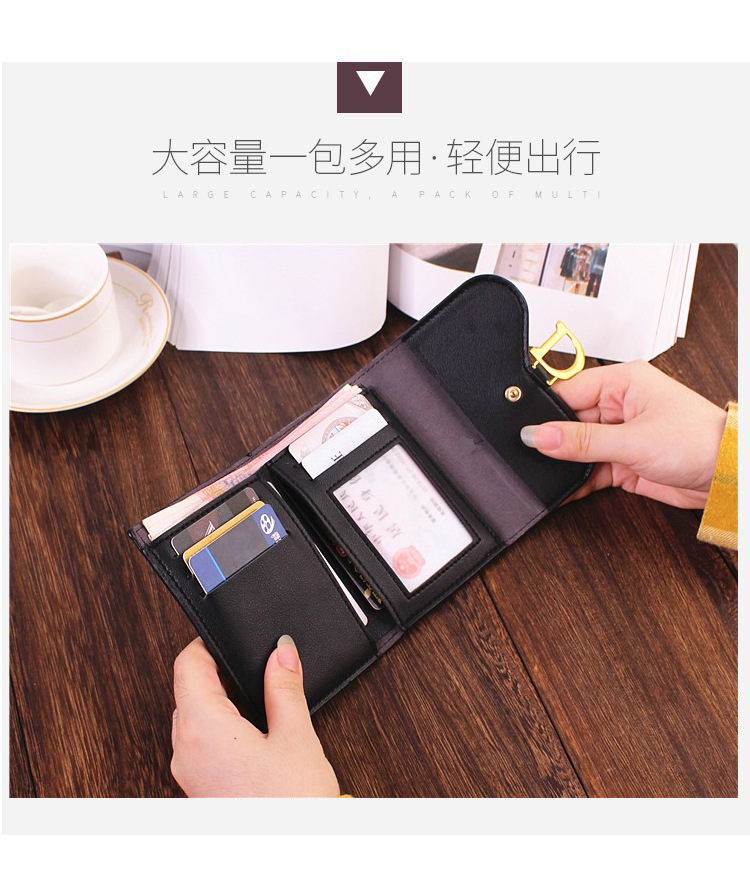 New European and American Mickey D Big Brand Women's Small Wallet Women's Short Korean Style Change Women's Card Holder Cross-Border Foreign Trade Hot Sale New European and American Mickey D Big Brand Women's Small Wallet Women's Short Korean Style Change Women's Card Holder Cross-Border Foreign Trade Hot Sale