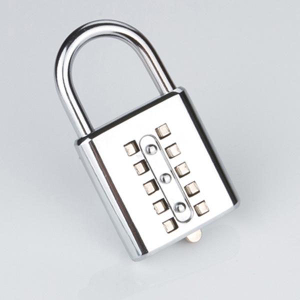 Production and Wholesale Ten Button Alloy Padlock Keyboard Lock Luggage Lock Blind Lock Card Suction Card CH-602