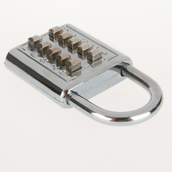 Production and Wholesale Ten Button Alloy Padlock Keyboard Lock Luggage Lock Blind Lock Card Suction Card CH-602