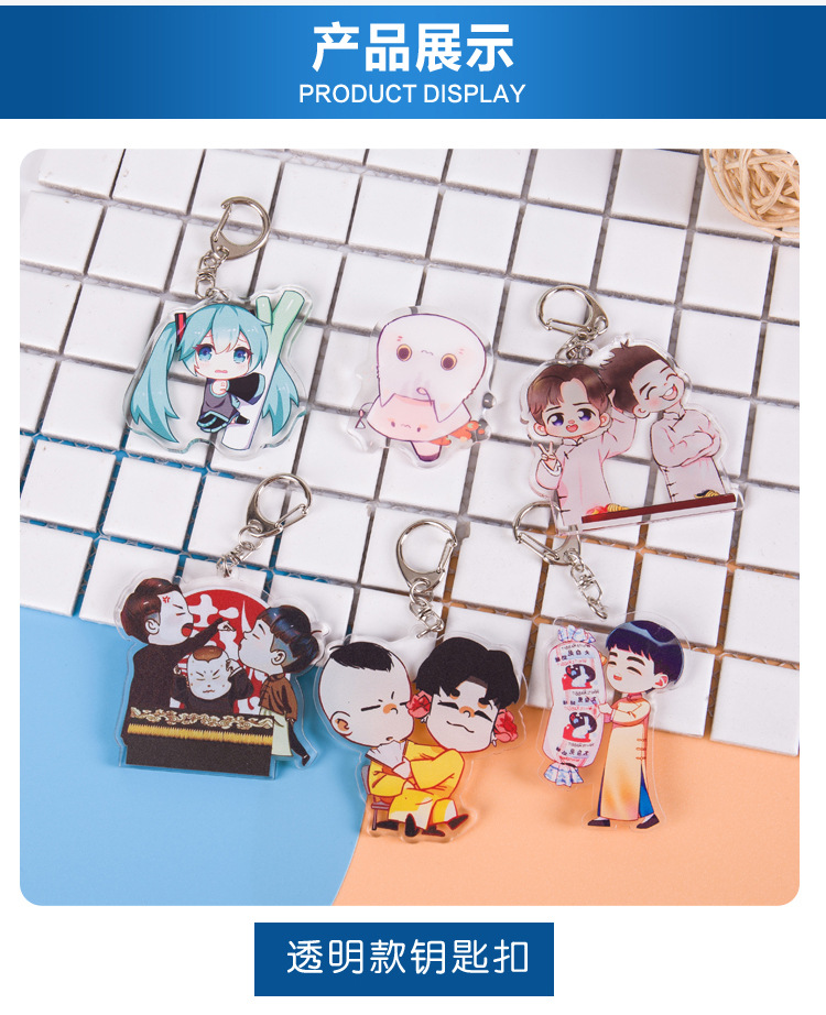 Manufacturer Acrylic Keychain Standee Human-Shaped Ornaments Cartoon Animation Creative Gifts Table Card Customization