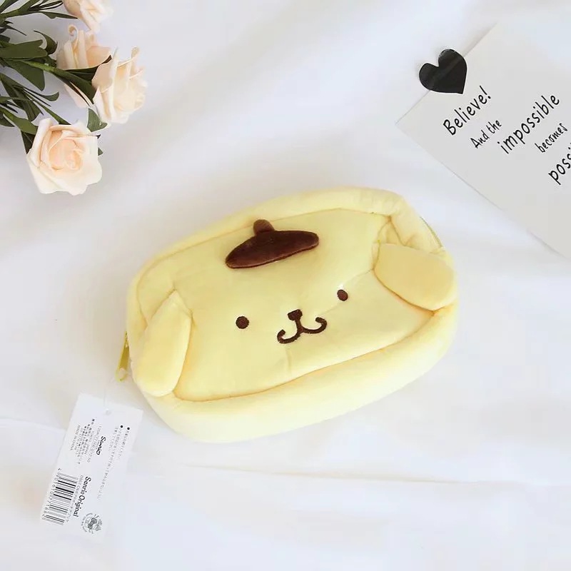 Cartoon Cute Pom Pom Purin Melody Big Ear Dog Plush Coin Purse Cosmetic Bag Card Holder Key Case Storage Bag Cartoon Cute Pom Pom Purin Melody Big Ear Dog Plush Coin Purse Cosmetic Bag Card Holder Key Case Storage Bag