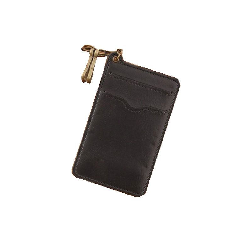 Korean Retro Bus Card Cover Access Control Credit Card Cover Fashion Name Tag Certificate Holder Badge Key Chain Card Holder