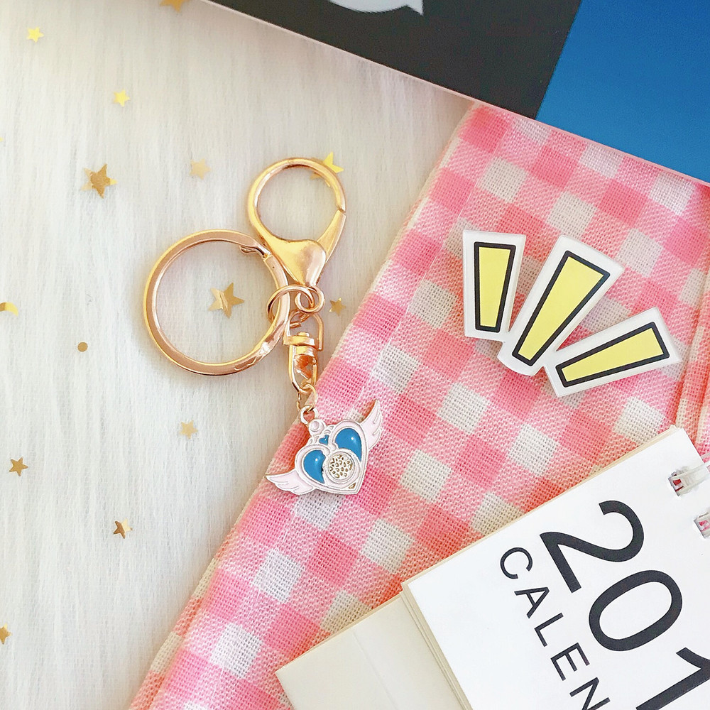 Japanese Korean Cartoon Creative Cute Magic Card Girl Sakura Magic Wand Keychain Key Ring Girl Heart Ornament Accessories Japanese Korean Cartoon Creative Cute Magic Card Girl Sakura Magic Wand Keychain Key Ring Girl Heart Ornament Accessories