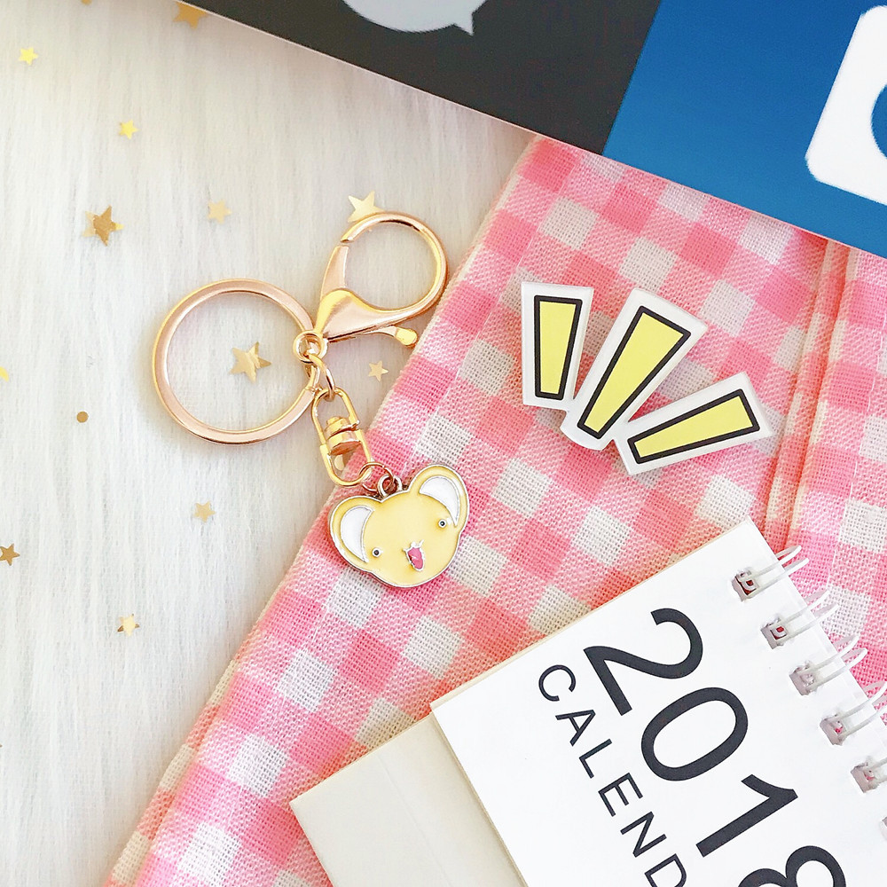 Japanese Korean Cartoon Creative Cute Magic Card Girl Sakura Magic Wand Keychain Key Ring Girl Heart Ornament Accessories Japanese Korean Cartoon Creative Cute Magic Card Girl Sakura Magic Wand Keychain Key Ring Girl Heart Ornament Accessories