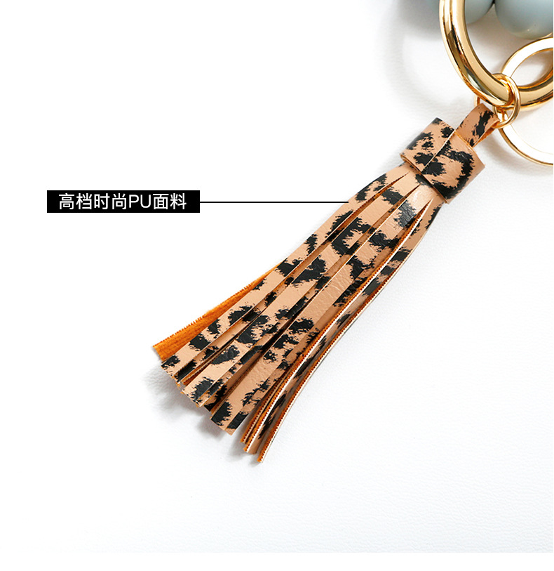 Color Silicone Beads Bracelet Bracelet Keychain Female Foreign Trade Amazon Pu Tassel Card Bag Silicone Bracelet Key Ring Color Silicone Beads Bracelet Bracelet Keychain Female Foreign Trade Amazon Pu Tassel Card Bag Silicone Bracelet Key Ring