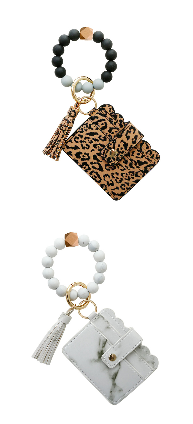 Color Silicone Beads Bracelet Bracelet Keychain Female Foreign Trade Amazon Pu Tassel Card Bag Silicone Bracelet Key Ring Color Silicone Beads Bracelet Bracelet Keychain Female Foreign Trade Amazon Pu Tassel Card Bag Silicone Bracelet Key Ring
