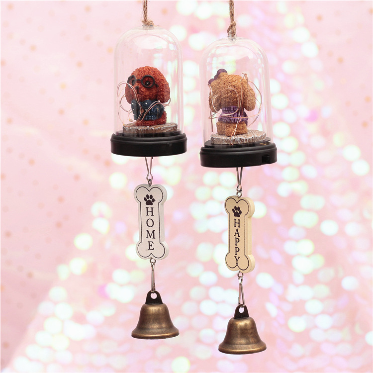 Graduation couple dog star light wind bell hang decoration creative personality decoration Graduation couple dog star light wind bell hang decoration creative personality decoration