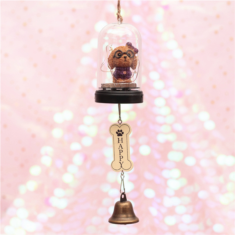 Graduation couple dog star light wind bell hang decoration creative personality decoration Graduation couple dog star light wind bell hang decoration creative personality decoration