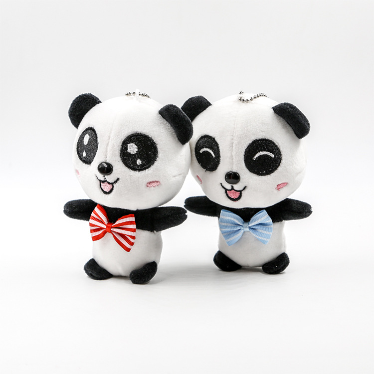 Super soft panda plush pendant key chain four sides play panda doll move bag hang decoration doll machine dolls Super soft panda plush pendant key chain four sides play panda doll move bag hang decoration doll machine dolls