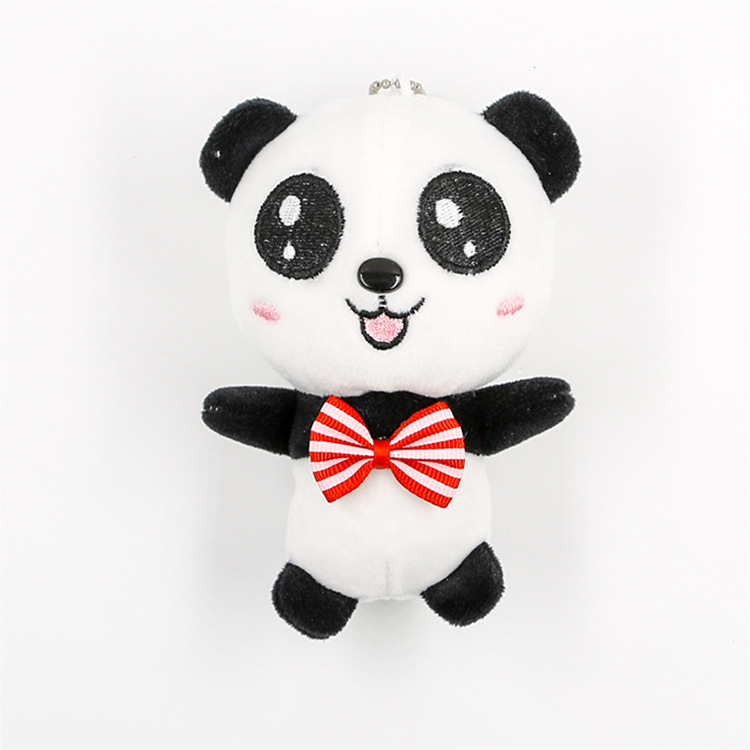 Super soft panda plush pendant key chain four sides play panda doll move bag hang decoration doll machine dolls Super soft panda plush pendant key chain four sides play panda doll move bag hang decoration doll machine dolls