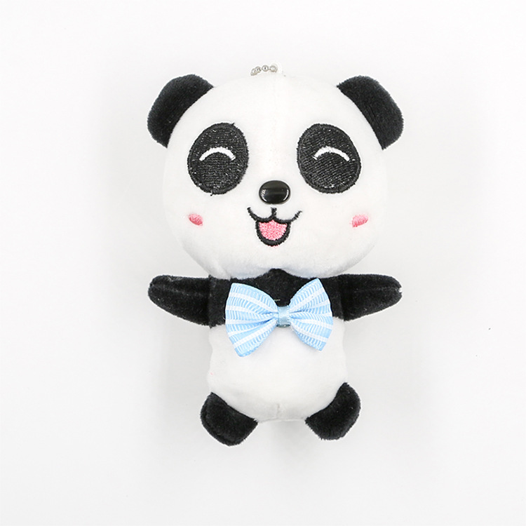 Super soft panda plush pendant key chain four sides play panda doll move bag hang decoration doll machine dolls Super soft panda plush pendant key chain four sides play panda doll move bag hang decoration doll machine dolls