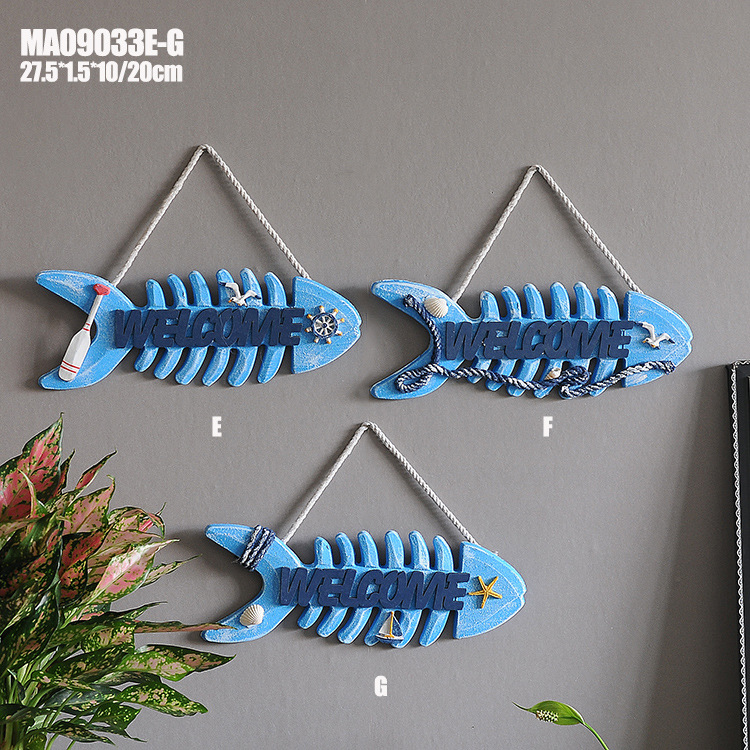 Fishbone and Fishbone are welcome to hang Mediterranean-style Household Tool on the Wall Fishbone and Fishbone are welcome to hang Mediterranean-style Household Tool on the Wall