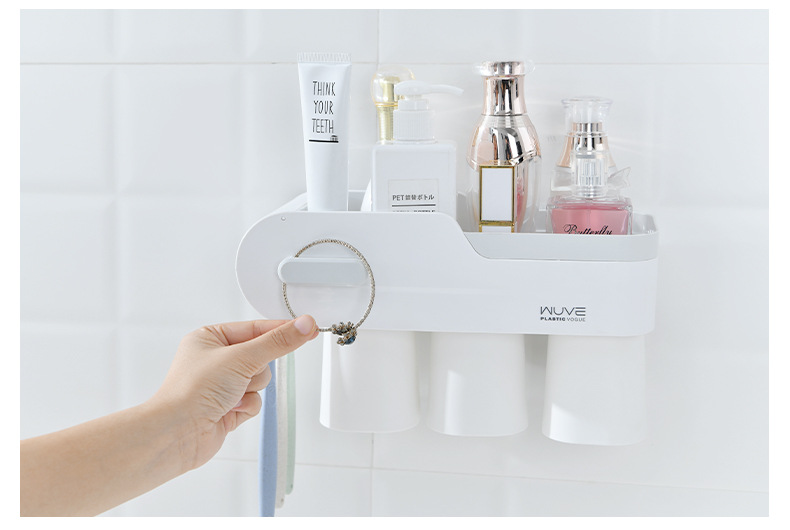 Contracted Europe Type does not need to punch the hole wall to hang the dustproof water tooth Brush to defend bath to wash gargle make up things to receive buy the object Contracted Europe Type does not need to punch the hole wall to hang the dustproof water tooth Brush to defend bath to wash gargle make up things to receive buy the object
