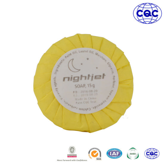 Round Paper Wrapped Hotel Toilet Soap Coconut Oil Soap Hotel Hotel Disposable Soap Room Supplies