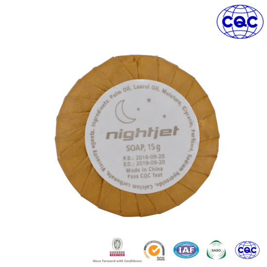 Round Paper Wrapped Hotel Toilet Soap Coconut Oil Soap Hotel Hotel Disposable Soap Room Supplies