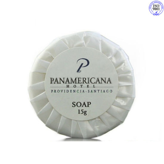 Small round Color Hotel Soap Pleated Wrapped Soap Hotel Guest Room Disposable Soap Fixed Logo