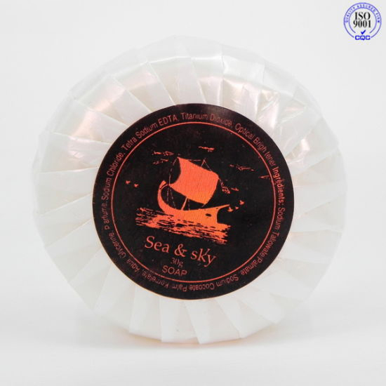 Small round Color Hotel Soap Pleated Wrapped Soap Hotel Guest Room Disposable Soap Fixed Logo