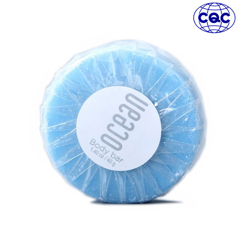 Small round Color Hotel Soap Pleated Wrapped Soap Hotel Guest Room Disposable Soap Fixed Logo
