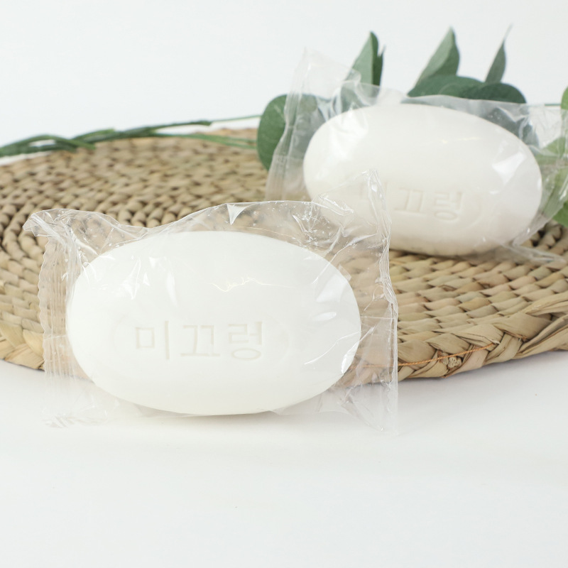 Hotel Hotel Disposable Vegetable Oil Bar Soap Hotel Travel Agency Room Wash Bag 130G Duck Egg Soap