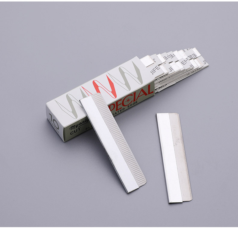 10Piece Eyebrow Razor Stainless Steel Eyebrow ScraperPiece Corrugated Blade Disposable EyeBrow Knife Tattoo Beauty Blade