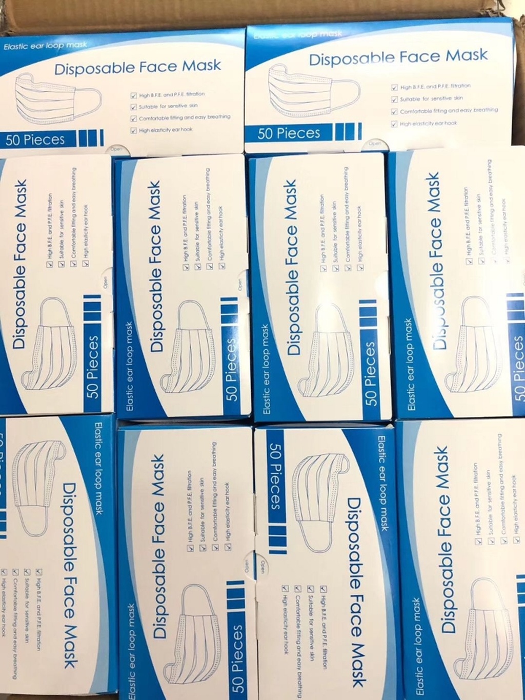Children's masks disposable melting spray non-woven irresponsible masks primary school masks CE spot non-medical