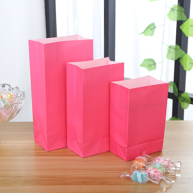 Manufacturers customized disposable food kraft bread packaging bags plastic food bags spot wholesale