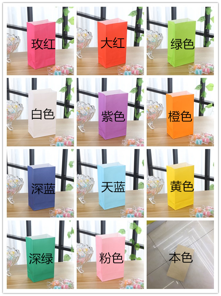 Manufacturers customized disposable food kraft bread packaging bags plastic food bags spot wholesale