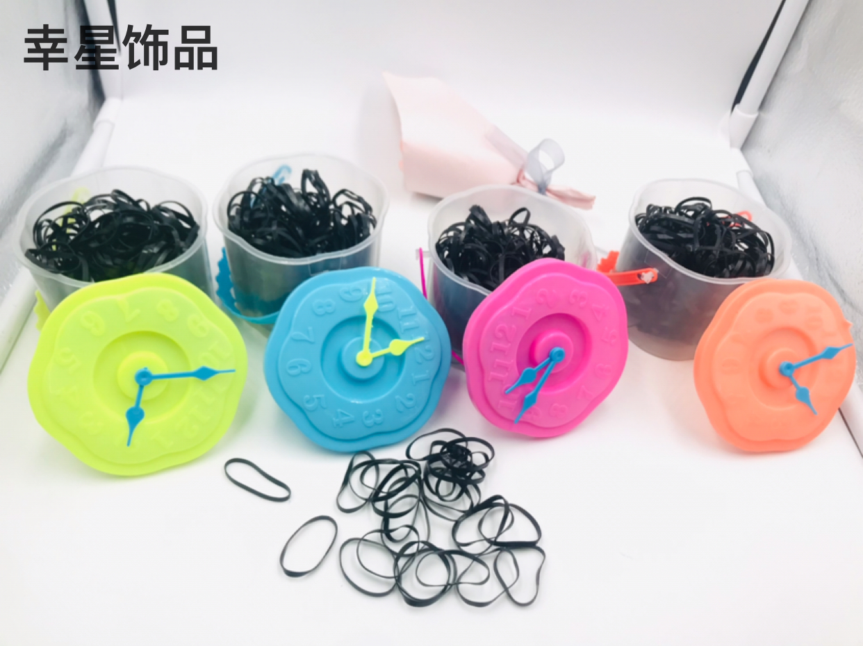 Canned Disposable Rubber Band Portable Bottled Strong Pull Children&#039;s More than Little Hair Ring Head Ties Headwear