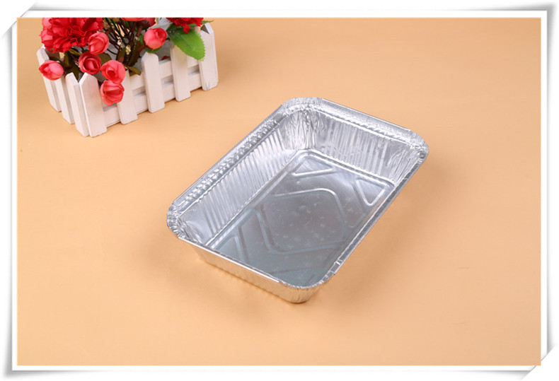 Disposable Barbecue Tin Tray Rectangular Foil Plate Take out Take Away Foil Box