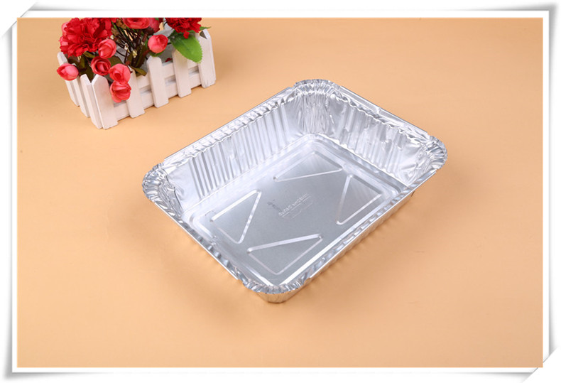 Disposable Barbecue Tin Tray Rectangular Foil Plate Take out Take Away Foil Box